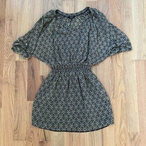 express - patterned mini dress - size xs